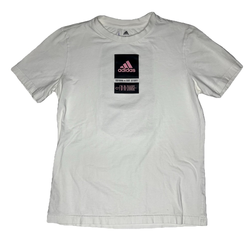 Adidas x Toy Story Youth T-Shirt Size L White Disney Pixar Kids Unisex Tee - Picture 4 of 7